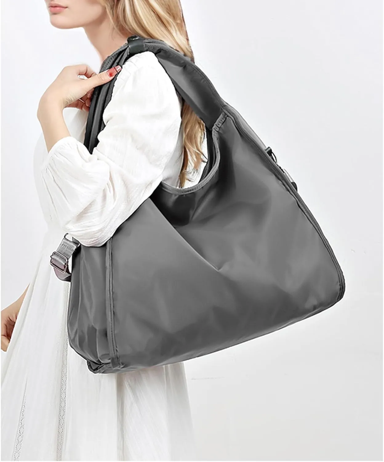 Women Tote Bag, Crossbody Shoulder Carry Handbags Large Capacity Hobo Bag with Zipper for Casual Travel Work