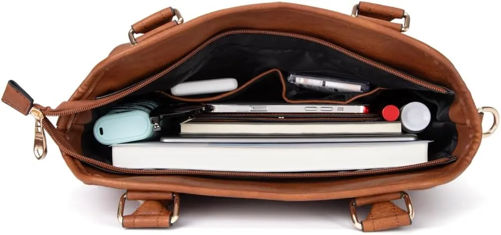 Women Tote Bag Handbags PU Leather Fashion Hobo Shoulder Bags with Adjustable Shoulder Strap