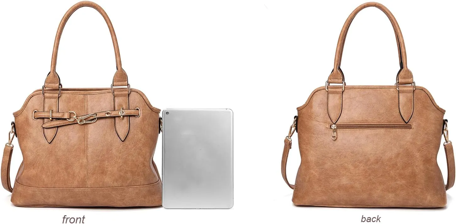 Women Tote Bag Handbags PU Leather Fashion Hobo Shoulder Bags with Adjustable Shoulder Strap