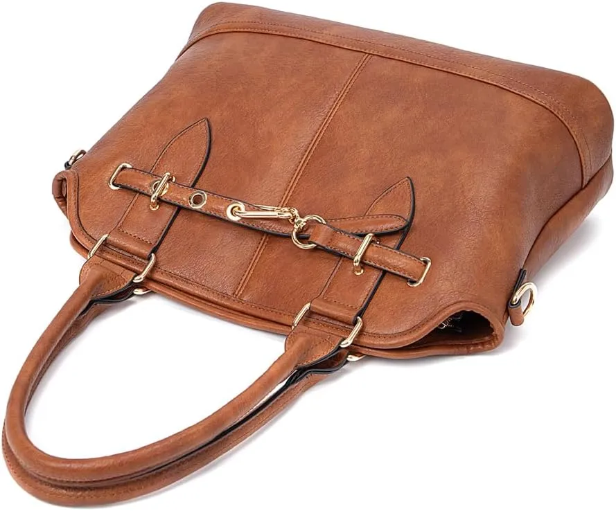 Women Tote Bag Handbags PU Leather Fashion Hobo Shoulder Bags with Adjustable Shoulder Strap
