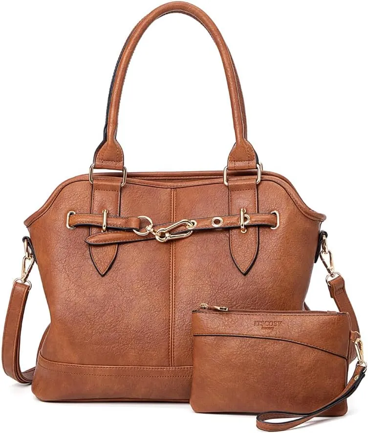 Women Tote Bag Handbags PU Leather Fashion Hobo Shoulder Bags with Adjustable Shoulder Strap