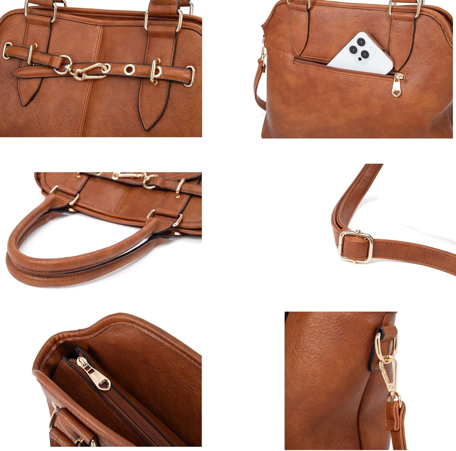 Women Tote Bag Handbags PU Leather Fashion Hobo Shoulder Bags with Adjustable Shoulder Strap