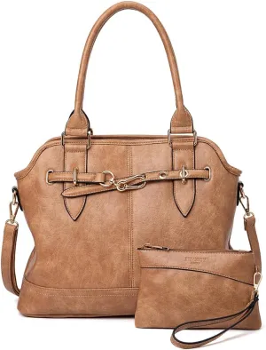 Women Tote Bag Handbags PU Leather Fashion Hobo Shoulder Bags with Adjustable Shoulder Strap