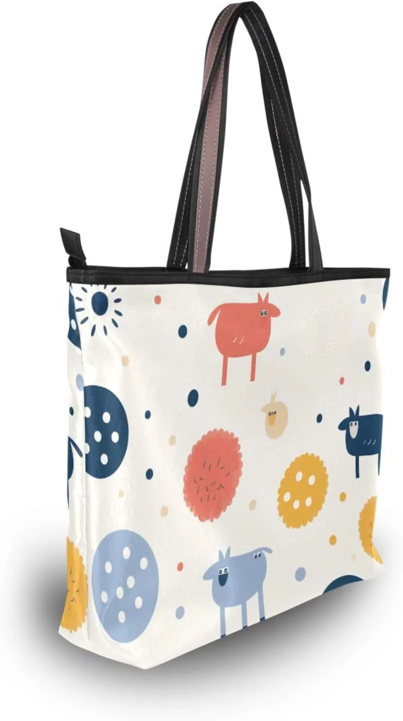 Women Tote Bag, Large Shoulder Hobo Bags Casual Handbags Big Capacity Shopping Work Bag for Vacation, 5