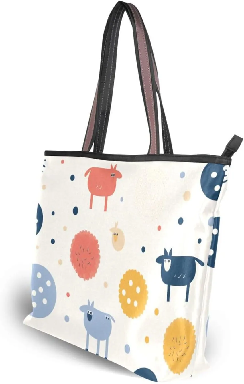 Women Tote Bag, Large Shoulder Hobo Bags Casual Handbags Big Capacity Shopping Work Bag for Vacation, 5
