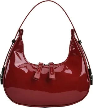 Women's Crescent Shoulder Bags Retro Y2k 90s Hobo Handbags Top Handle Y2k Underarm Bag Fashion Clutch Purses