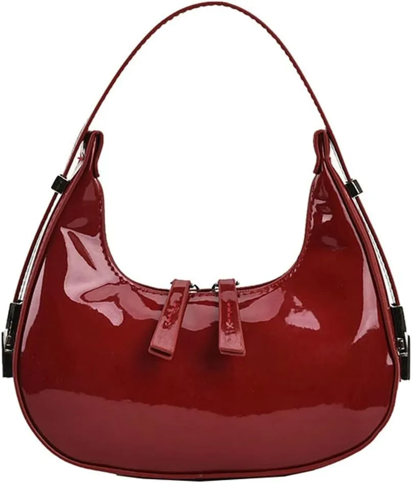 Women's Crescent Shoulder Bags Retro Y2k 90s Hobo Handbags Top Handle Y2k Underarm Bag Fashion Clutch Purses