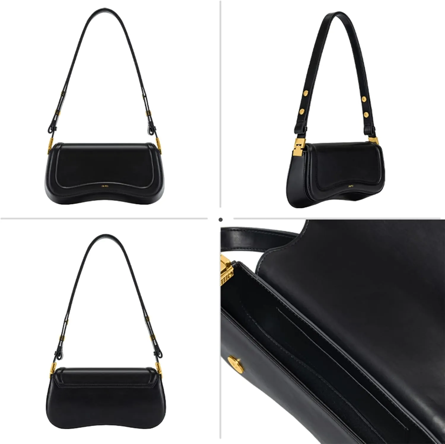 Women's Joy Black Shoulder Bag - Stylish & Versatile Handbag for Everyday Use