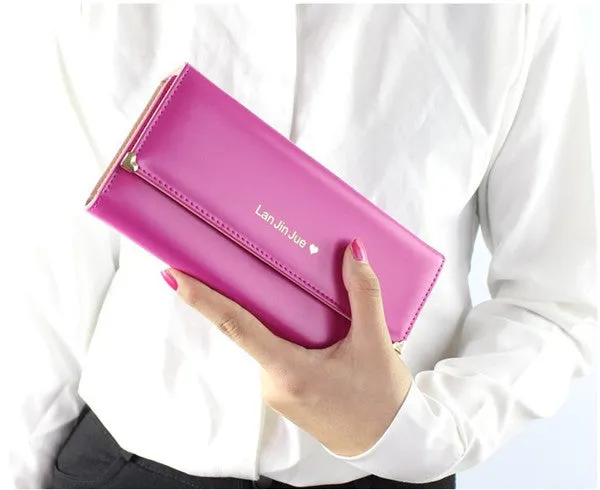 Women's PU Leather Clutch/Purse - "Partmone"