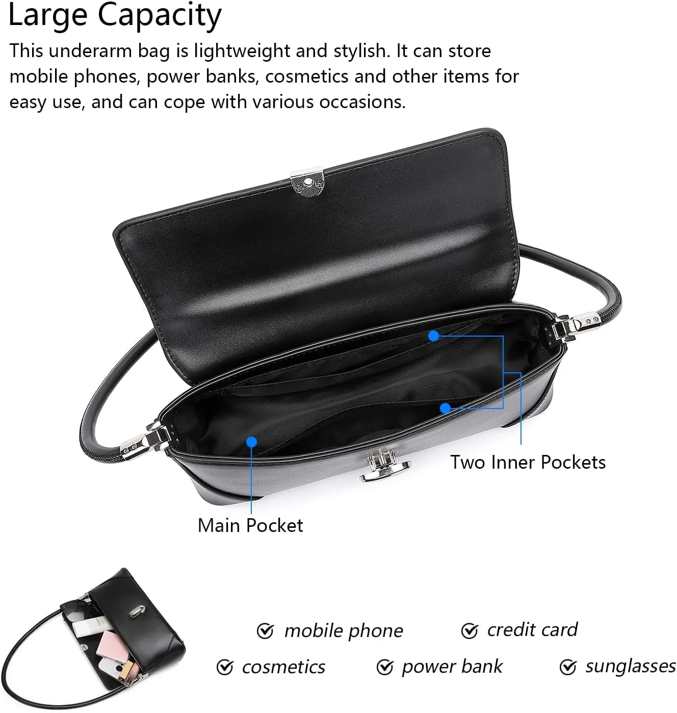 Women's PU Shoulder Bag Stylish and Practical bag