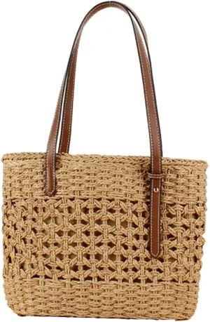 Womens Straw Hobo Bag Large Tote Bags for Women Handmade Summer Beach Bag Woven Shoulder Bag Travel Bag Summer Vacation