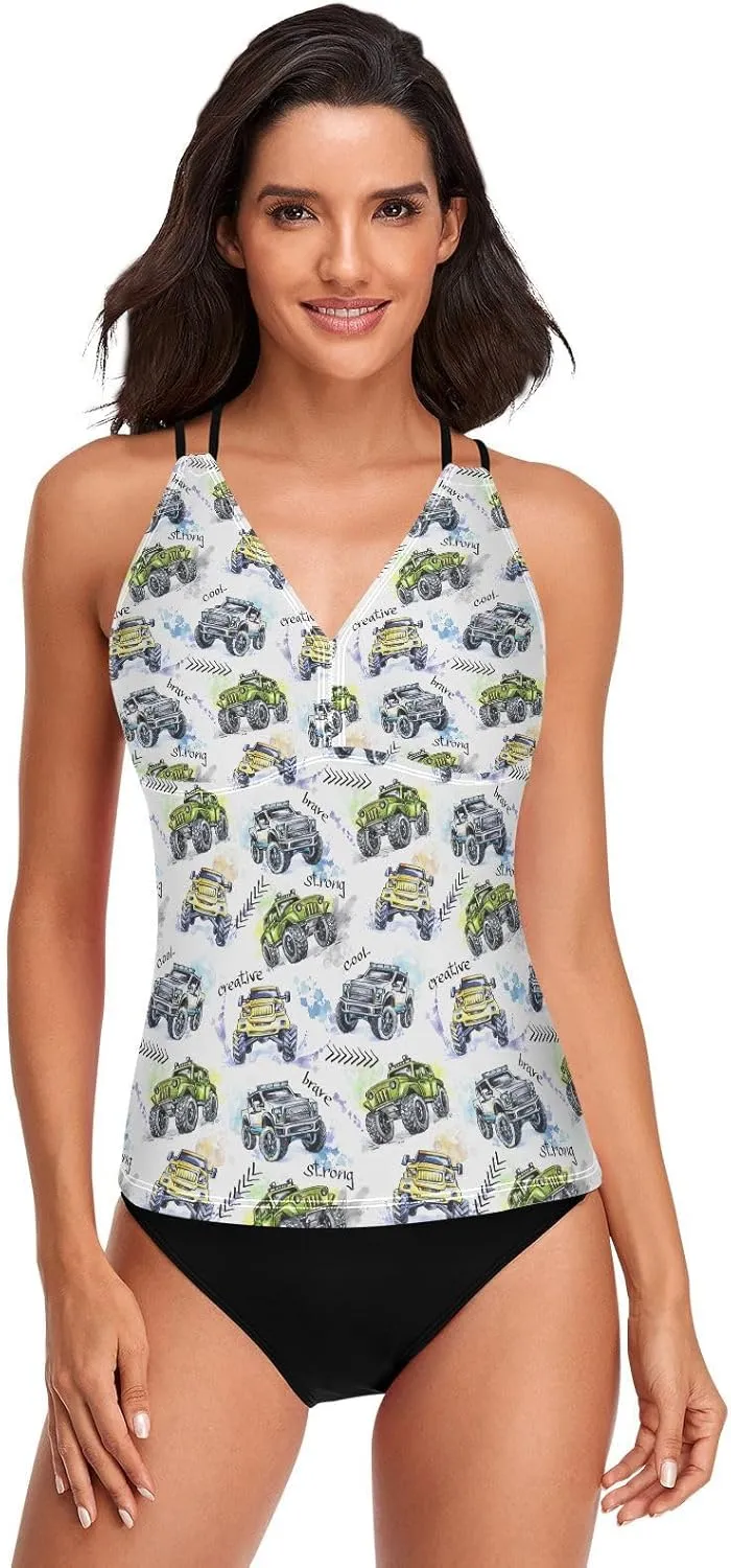 Women's Tankini Swimwear Halter Bathing Suit; Womens Swimsuit Halter Tankini Top