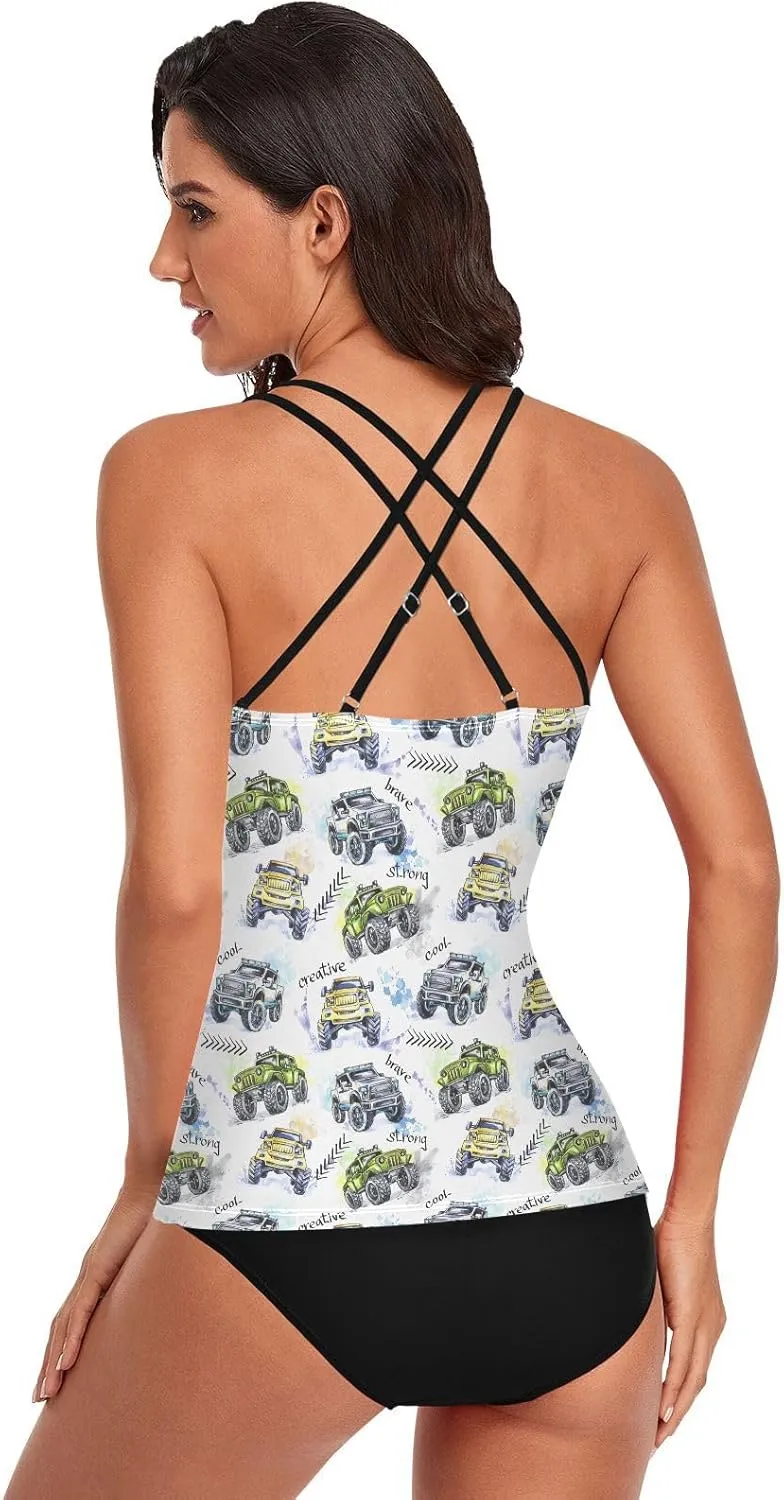 Women's Tankini Swimwear Halter Bathing Suit; Womens Swimsuit Halter Tankini Top