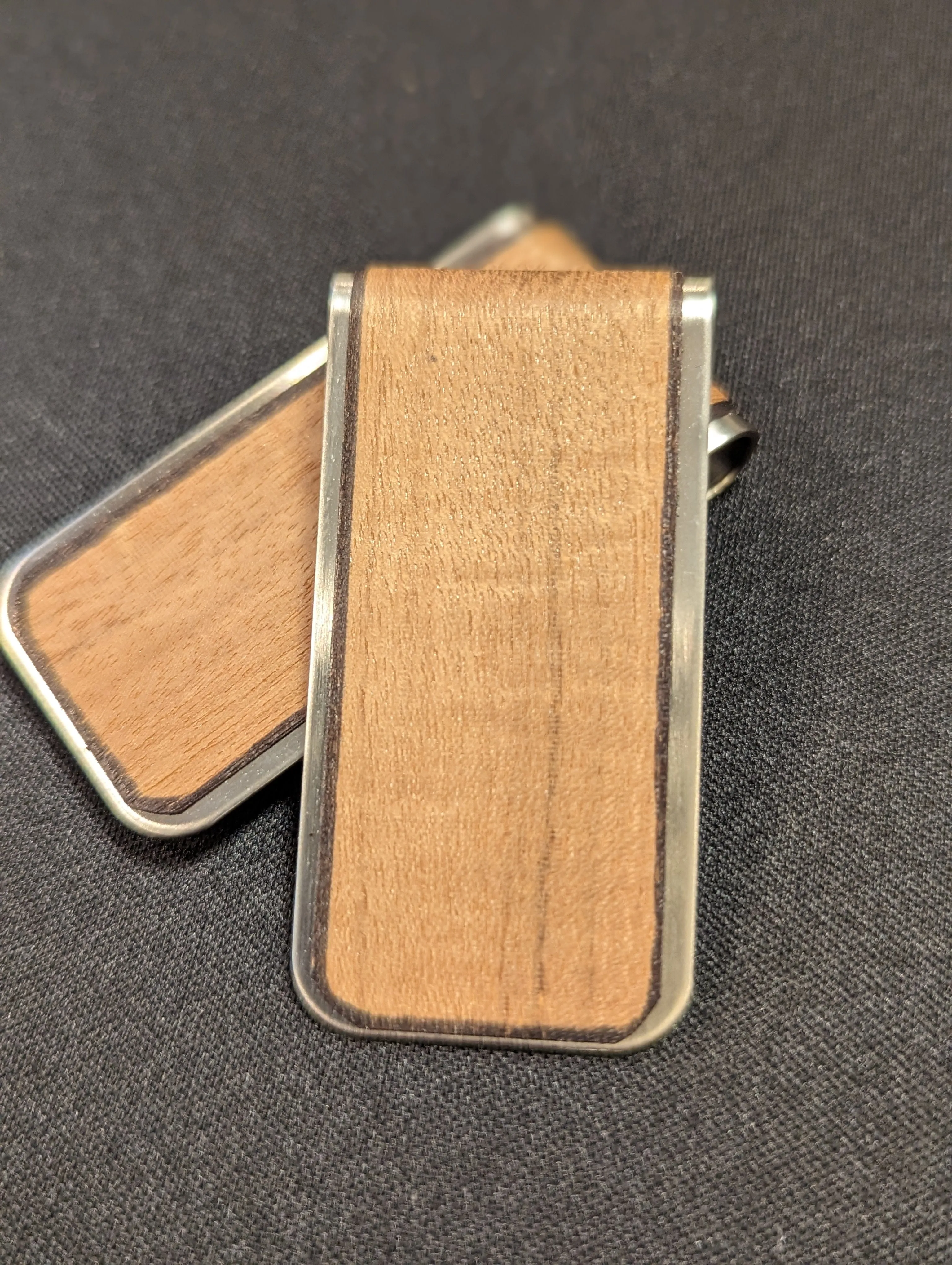 Wood Money Clip - Light Saple Mahogany