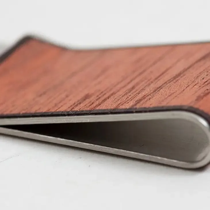 Wood Money Clip - Light Saple Mahogany