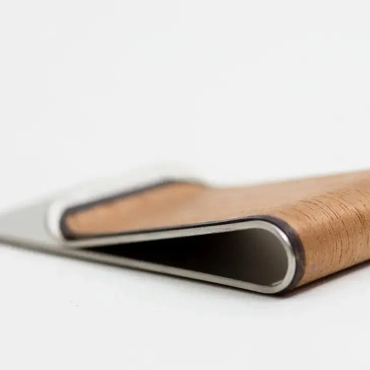 Wood Money Clip - Light Saple Mahogany
