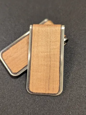Wood Money Clip - Light Saple Mahogany