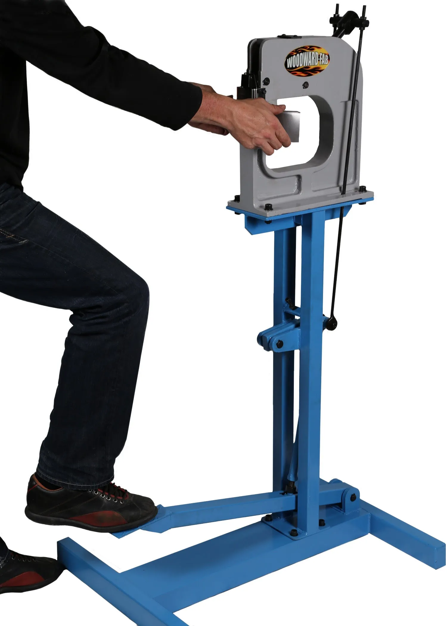 Woodward-Fab WFSSCAST9 Heavy Cast Iron Deep Throat Shrinker Stretcher with Foot Operated Stand