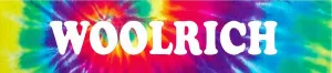 Woolrich 4"x18" Groovy Cool Tie Dye Look Novelty Aluminum Street Sign