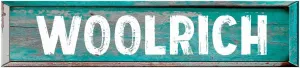 Woolrich 4"x18" Rectangle Painted Wood Teal Color Weathered Look Novelty décor Composite Aluminum Beach Cottage Sign.