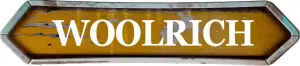 Woolrich Golden Double Pointed end 4"x18" Shaped Weathered Rustic Metal Look Novelty décor Composite Aluminum Beach Cottage Sign.