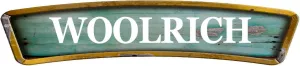 Woolrich Teal Curved Shaped Weathered Rustic Painted Wood Look Novelty décor Composite Aluminum Beach Cottage Sign.