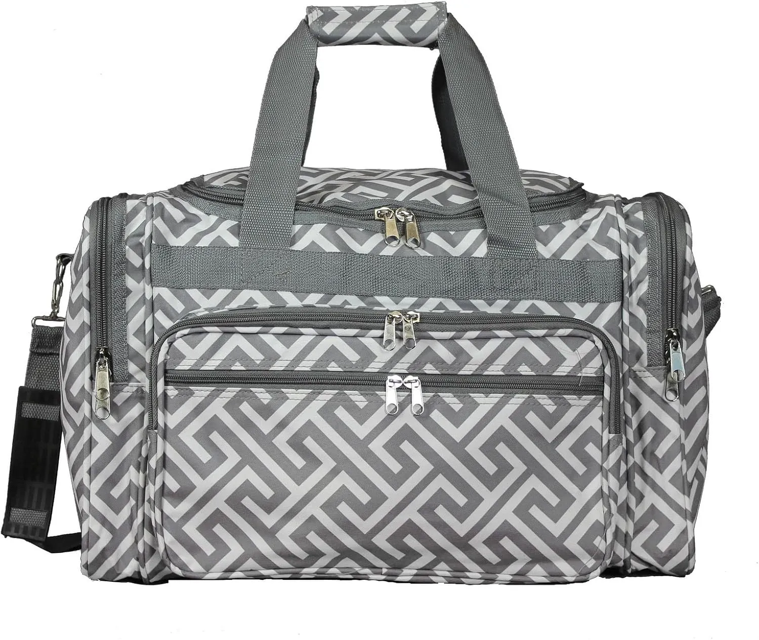 World Traveler Classic Prints 19-inch Duffel Bag, Greek Key H Gre