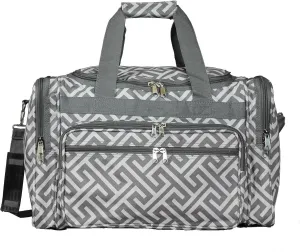 World Traveler Classic Prints 19-inch Duffel Bag, Greek Key H Gre