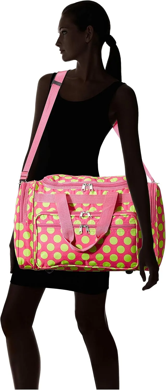 World Traveler Dots, Fuchsia Lime Do, 19-Inch