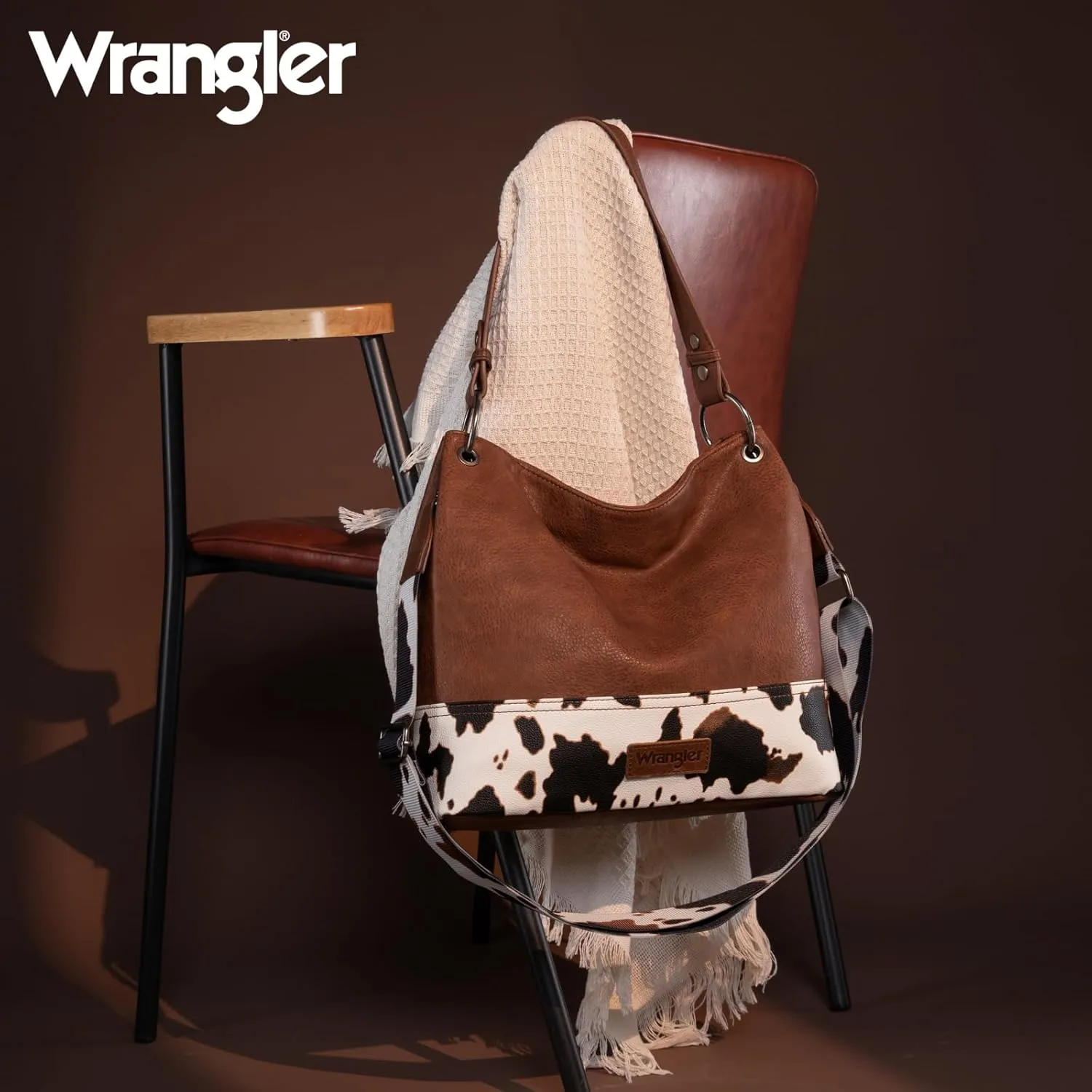 Wrangler Hobo Bags for Women Vegan Leather Top Handle Shoulder Purses and Handbags