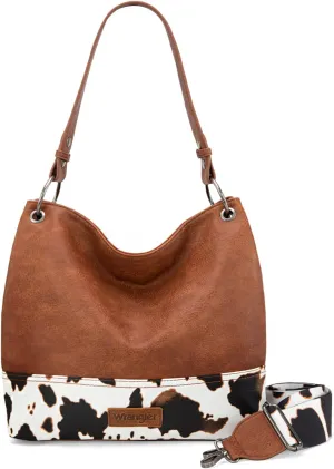 Wrangler Hobo Bags for Women Vegan Leather Top Handle Shoulder Purses and Handbags