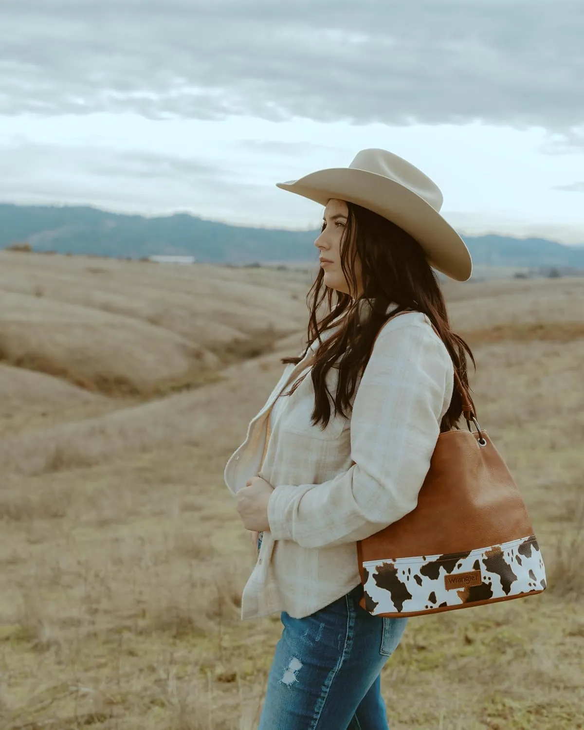 Wrangler Hobo Bags for Women Vegan Leather Top Handle Shoulder Purses and Handbags