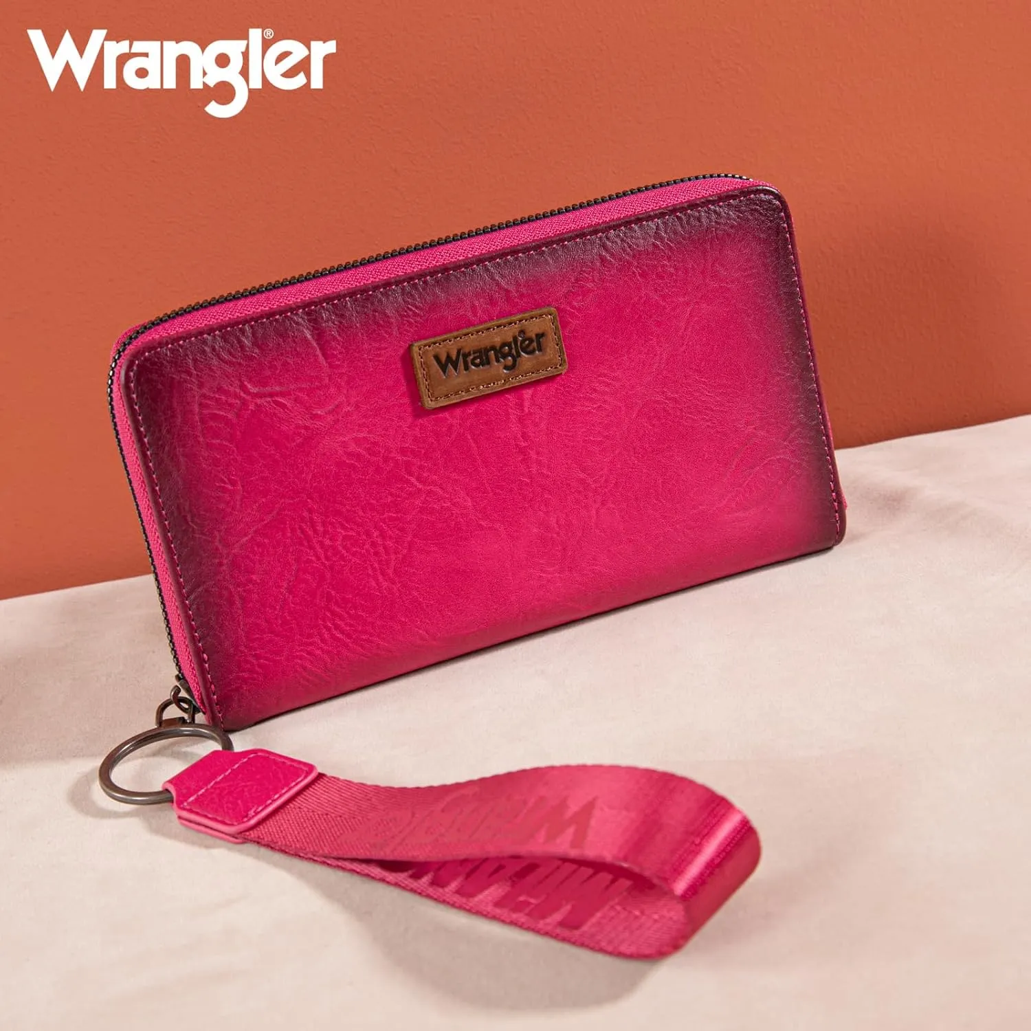 Wrangler Womens Wallet Wristlet Long Purse Designer Clutch Large Capacity Credit Card Holder for Women