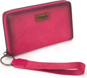 Wrangler Womens Wallet Wristlet Long Purse Designer Clutch Large Capacity Credit Card Holder for Women