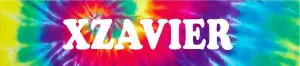 Xzavier 4"x18" Groovy Cool Tie Dye Look Novelty Aluminum Street Sign
