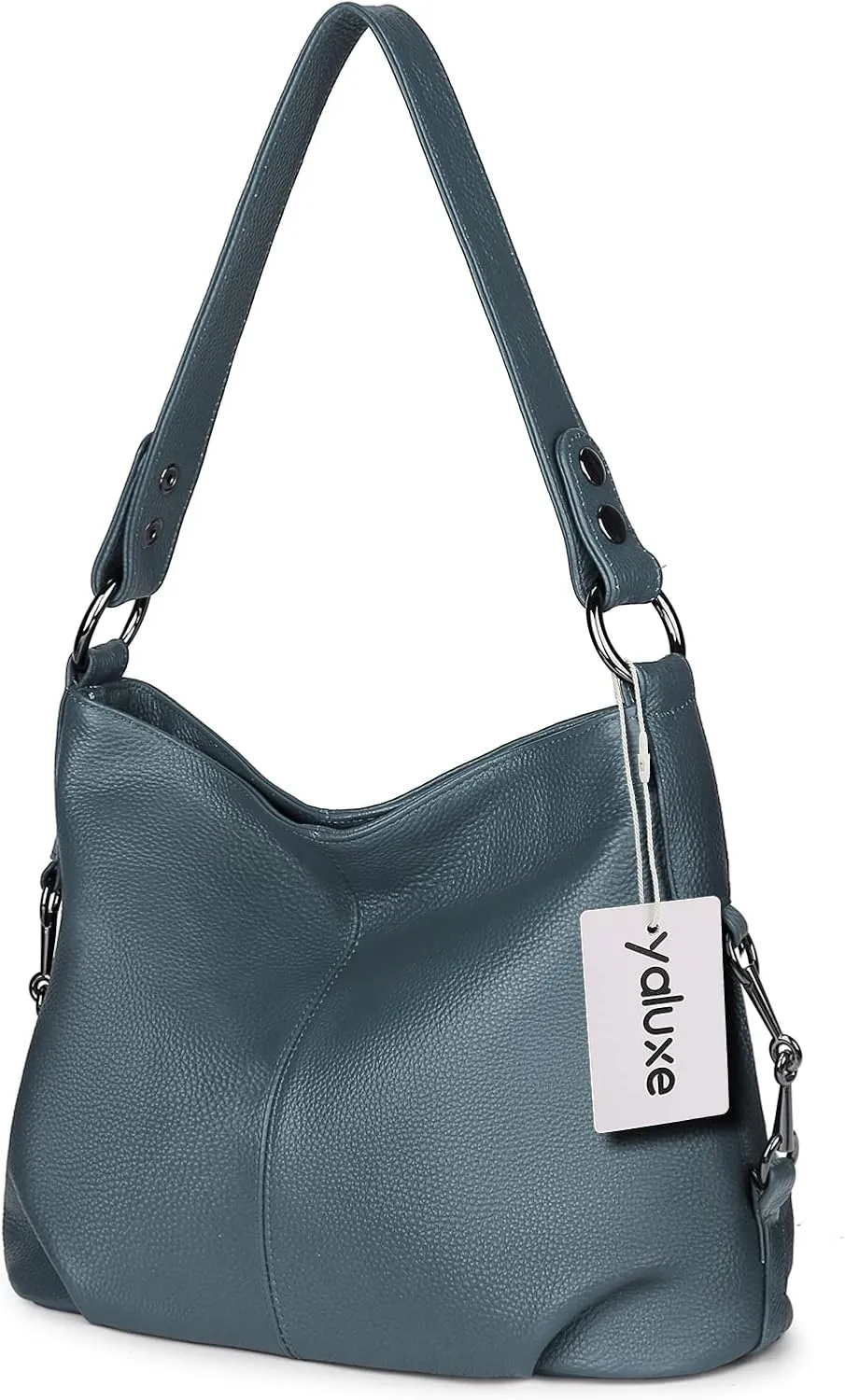 YALUXE Genuine Leather Shoulder Bags Stylish Hobo Handbags Purses Crossbody Bags for Women
