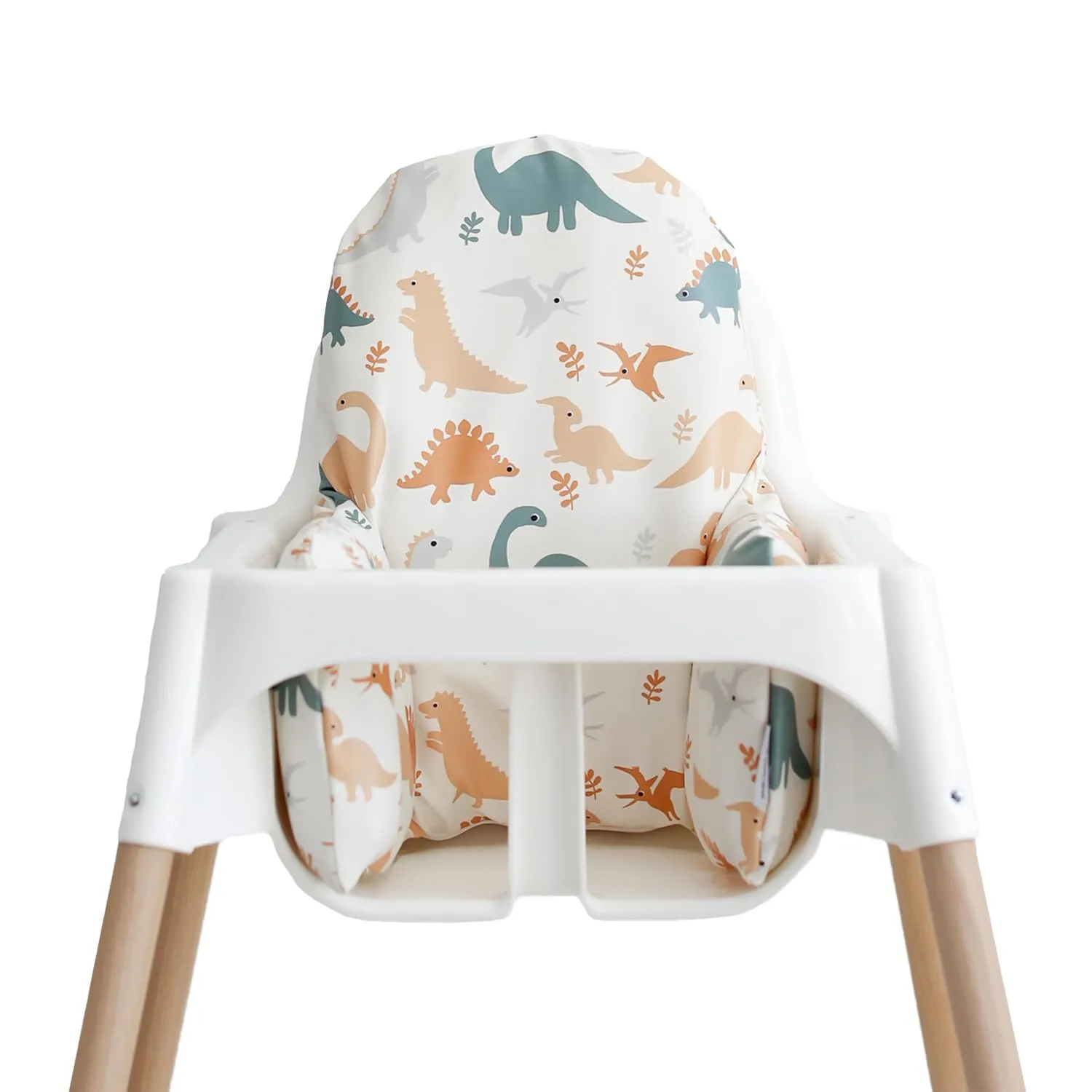 Yeah Baby Goods Wipeable IKEA Antilop Highchair Cushion Cover (Dino Time) - Soft, Waterproof Baby High Chair Cover
