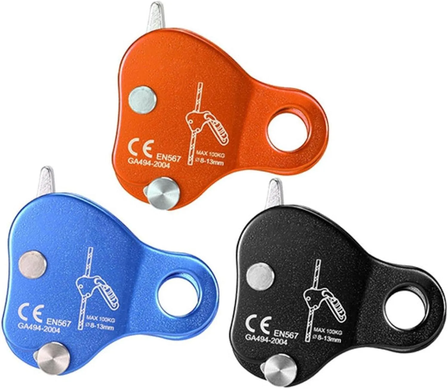 Yiju Climbing Rope Grab Protection Rope Equipment Adjuster Fall Arrester for Outward Bound Training Aerial Work Outdoor Rocking