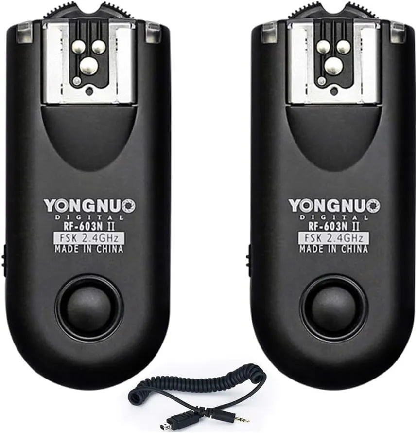 YONGNUO RF-603II N3 Wireless Shutter Release, Flash Trigger for Nikon DSLR D90 D600 D7100 D7000 D5100 D5000 D3100 D3000