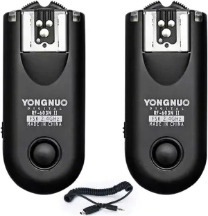 YONGNUO RF-603II N3 Wireless Shutter Release, Flash Trigger for Nikon DSLR D90 D600 D7100 D7000 D5100 D5000 D3100 D3000