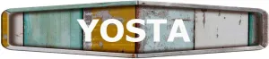 YOSTA Diamond Shaped Rustic Painted Wood Look Novelty décor Composite Aluminum Beach Cottage Sign.