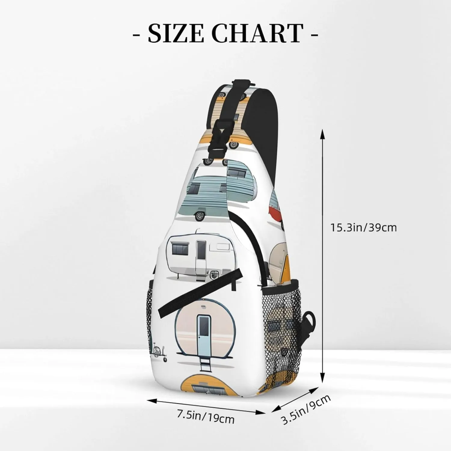 You Make Me Happy Trailer Print Cross Chest Bag Diagonally For Short-Distance Travel And Daily Use
