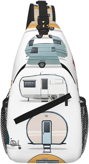 You Make Me Happy Trailer Print Cross Chest Bag Diagonally For Short-Distance Travel And Daily Use