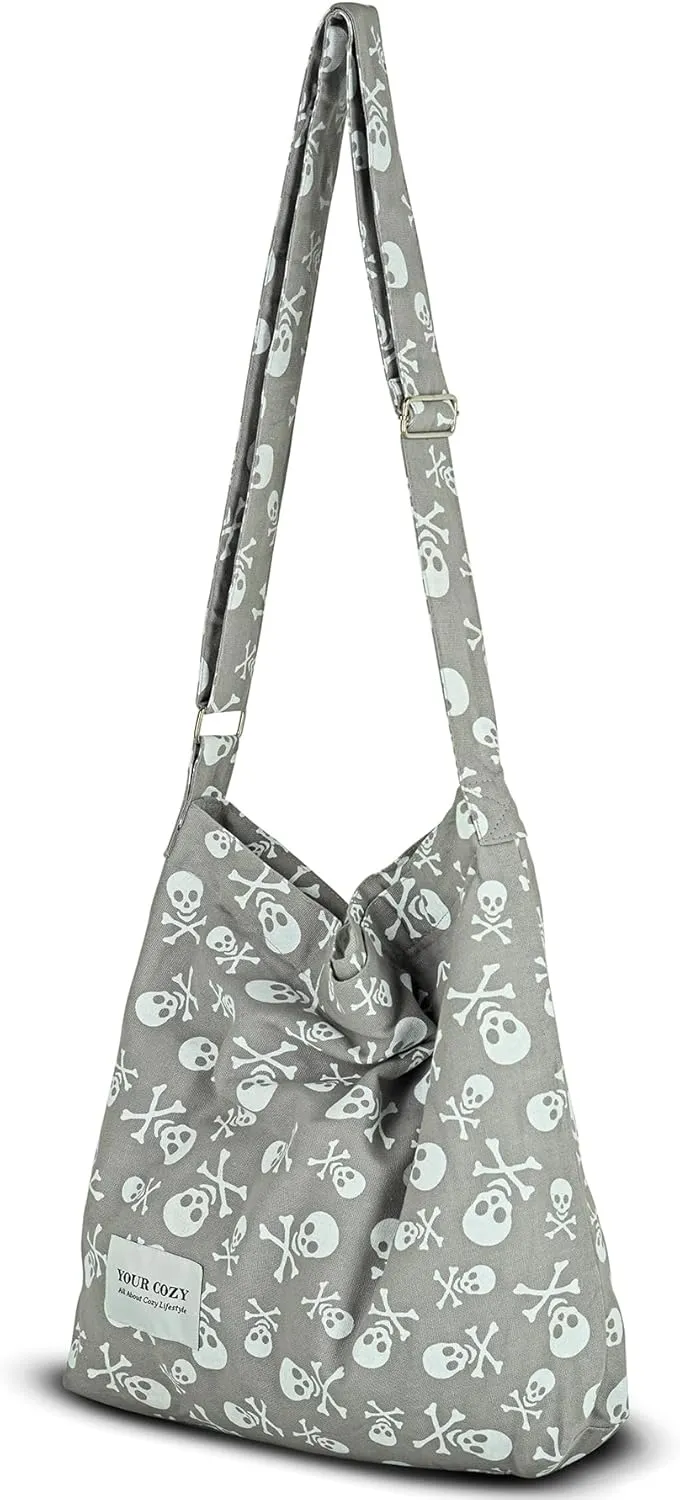 Your Cozy Women's Retro Large Size Cotton Shoulder Bag Hobo Crossbody Handbag Casual Tote For Shopping and Travel