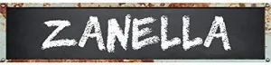 ZANELLA 4"x18" Rectangle Chalkboard Look with Chalk Style Font Effect Novelty Composite Aluminum Parking Sign