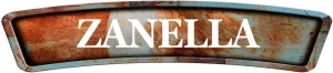ZANELLA Rusty Curved 4"x18" Shaped Weathered Rustic Metal Look Novelty décor Composite Aluminum Beach Cottage Sign.