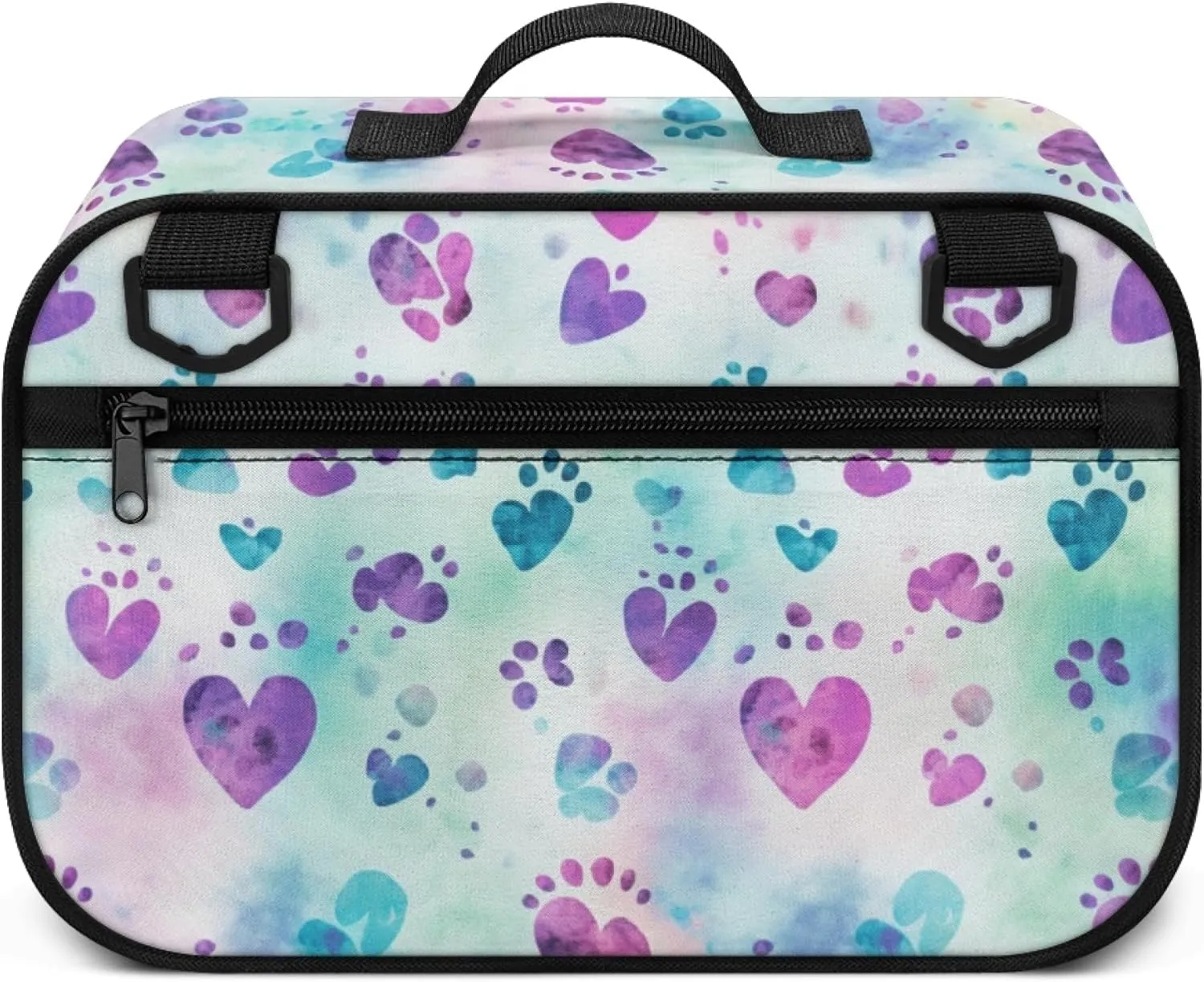 Zanxaintu Dog Paws Mini Stroller Diaper Bag Diaper Caddy with Adjustable Straps for Travel Detachable Hook Diaper Caddy Stroller Accessories Diaper Bag Accessories