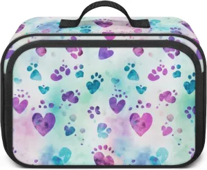 Zanxaintu Dog Paws Mini Stroller Diaper Bag Diaper Caddy with Adjustable Straps for Travel Detachable Hook Diaper Caddy Stroller Accessories Diaper Bag Accessories