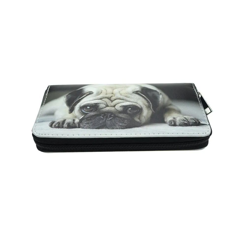 Zipper Dog Design Long Wallet