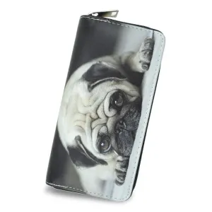 Zipper Dog Design Long Wallet